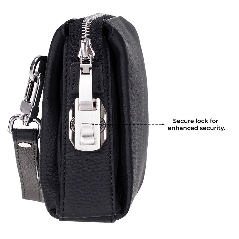 Lupus leren clutch tas