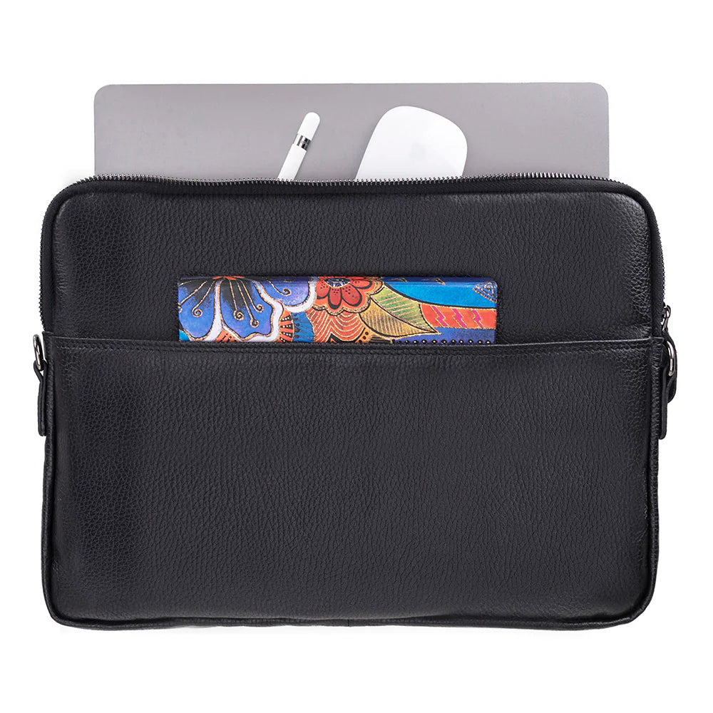 Leeds Slanke Leren Laptoptas / Tablethoes