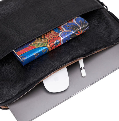 Leeds Slanke Leren Laptoptas / Tablethoes