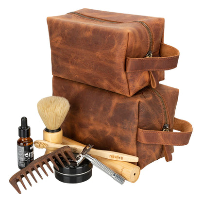 Eve Lederen Dopp Kit, Extra Groot