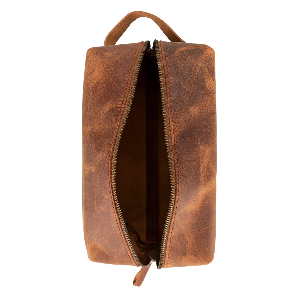 Eve Lederen Dopp Kit, Extra Groot