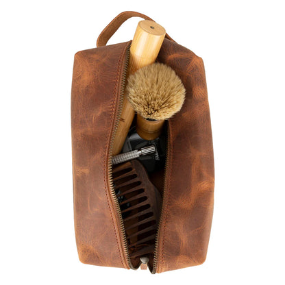 Eve Lederen Dopp Kit, Extra Groot