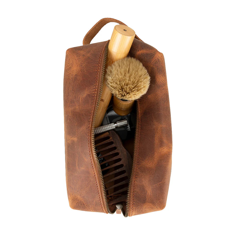 Eve Lederen Dopp Kit, Extra Groot