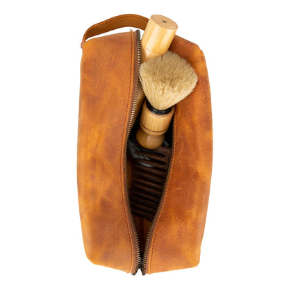 Eve Lederen Dopp Kit, Extra Groot