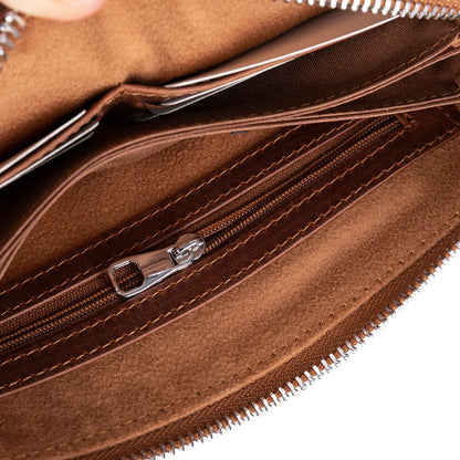 Lupus leren clutch tas