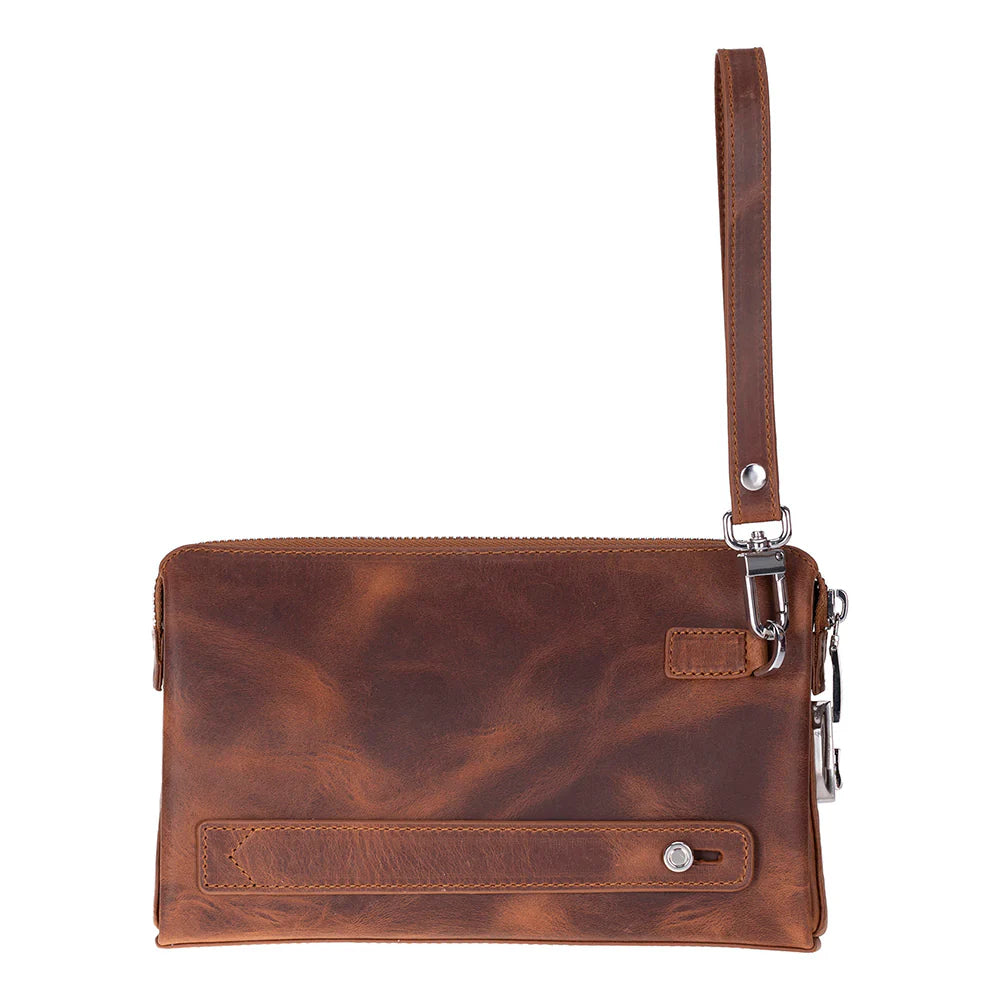 Lupus leren clutch tas