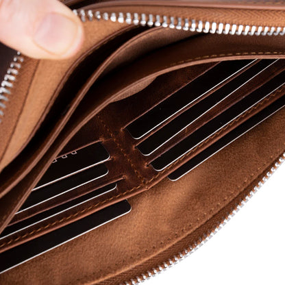 Lupus leren clutch tas