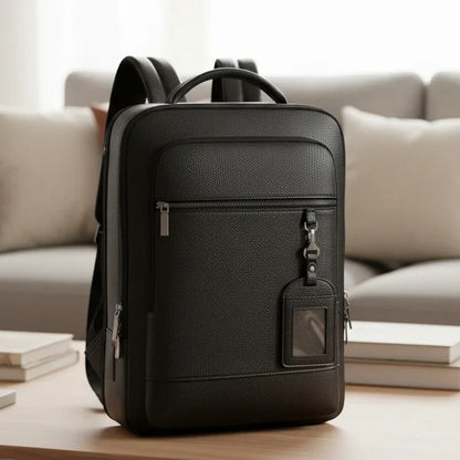 Laptoprugzak Van PU-leer Met USB Voor 15 6 Inch