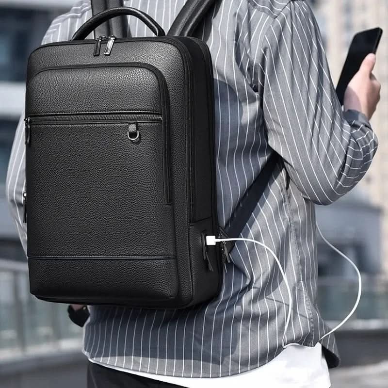 Laptoprugzak met geïntegreerde USB-poort voor onderweg