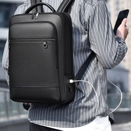 Laptoprugzak met geïntegreerde USB-poort voor onderweg