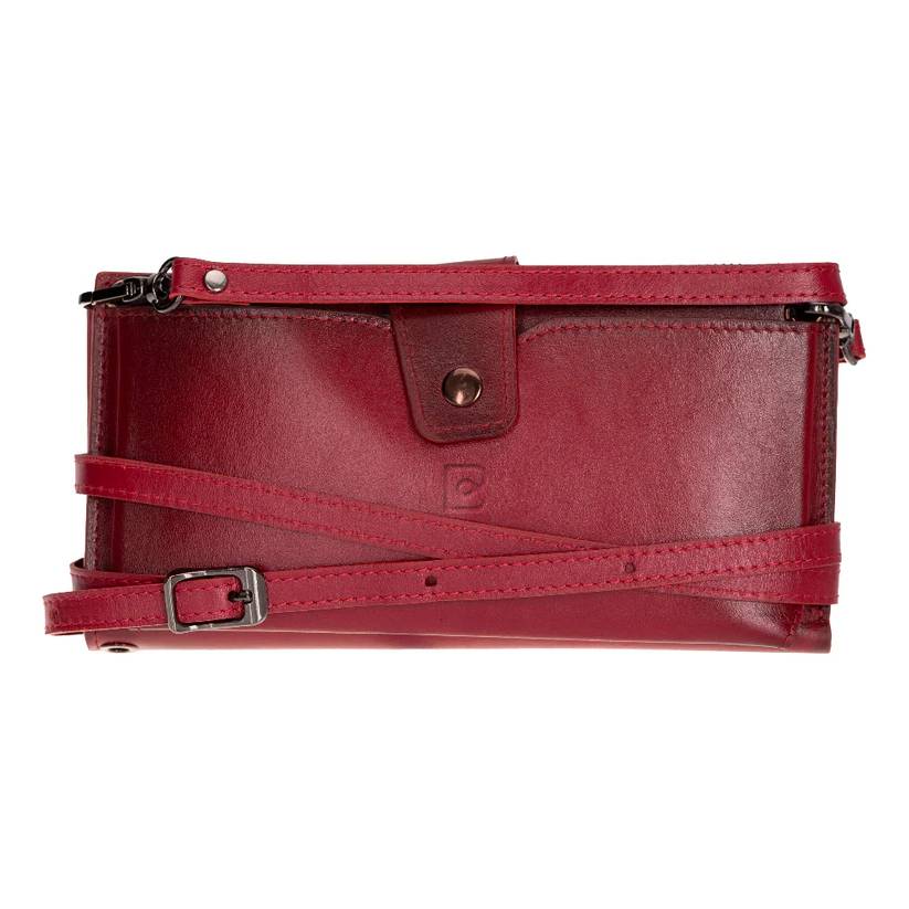 Lozan Leren Crossbody Portemonnee met Riem