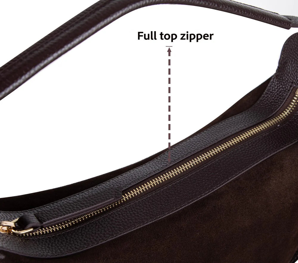 Dolcezza dames tas van suède leer