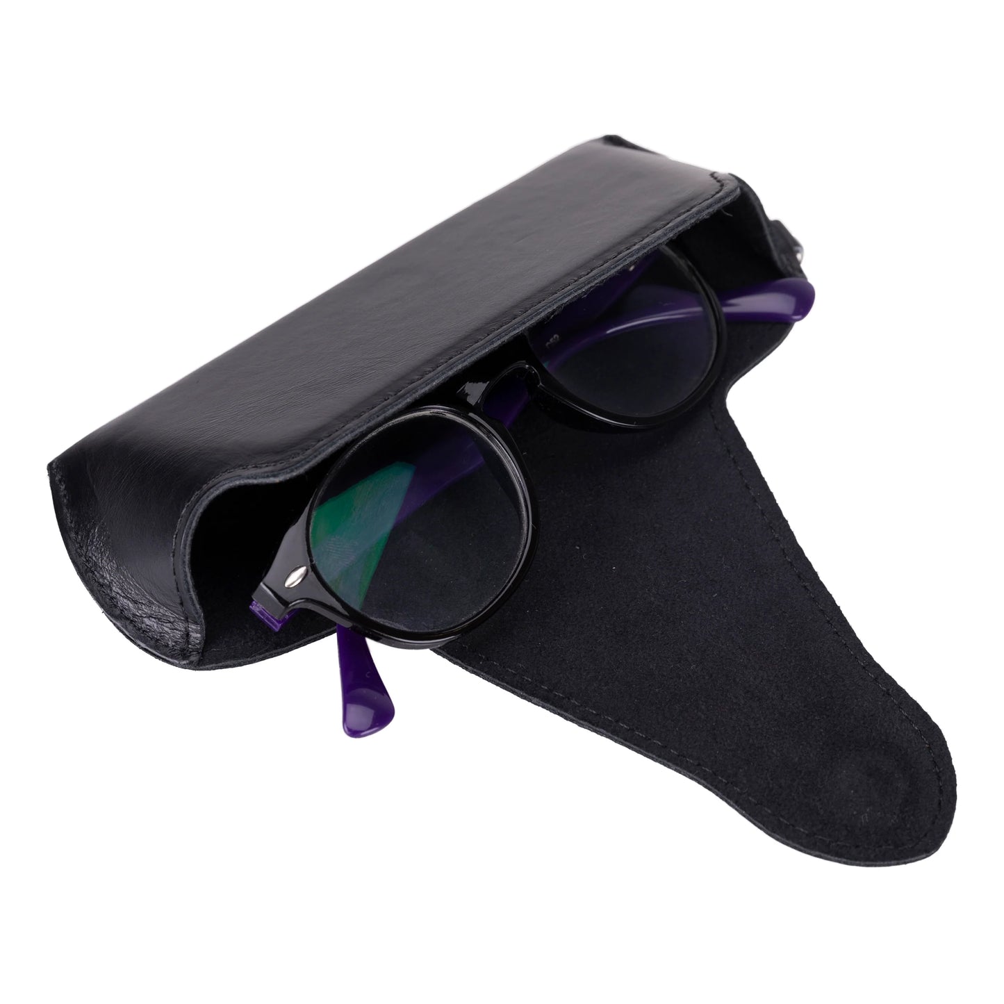 Riviera leren brillenhoes