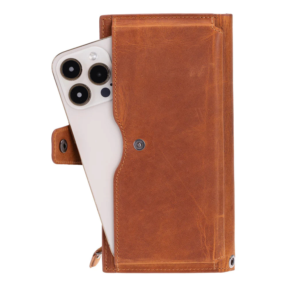 Lozan Hanger Leren Portemonnee