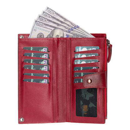 Lozan Leren Crossbody Portemonnee met Riem