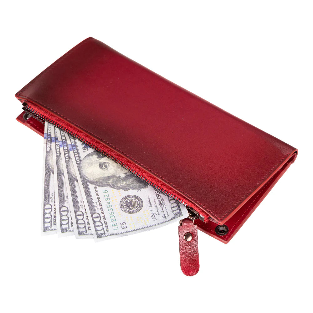 Lozan Leren Crossbody Portemonnee met Riem