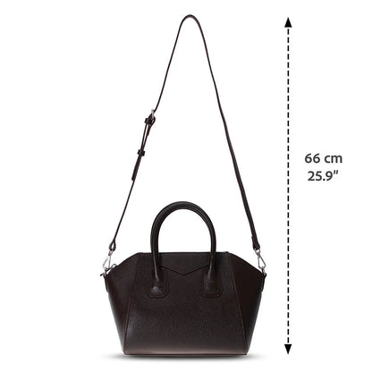 Lorenza leren damestas, middelgroot