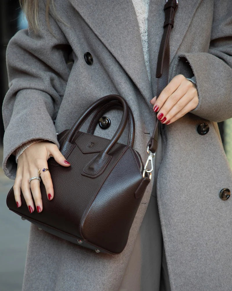 Lorenza leren damestas, middelgroot