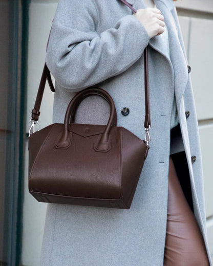 Lorenza leren damestas, middelgroot