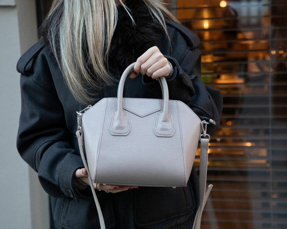 Lorenza leren damestas, middelgroot