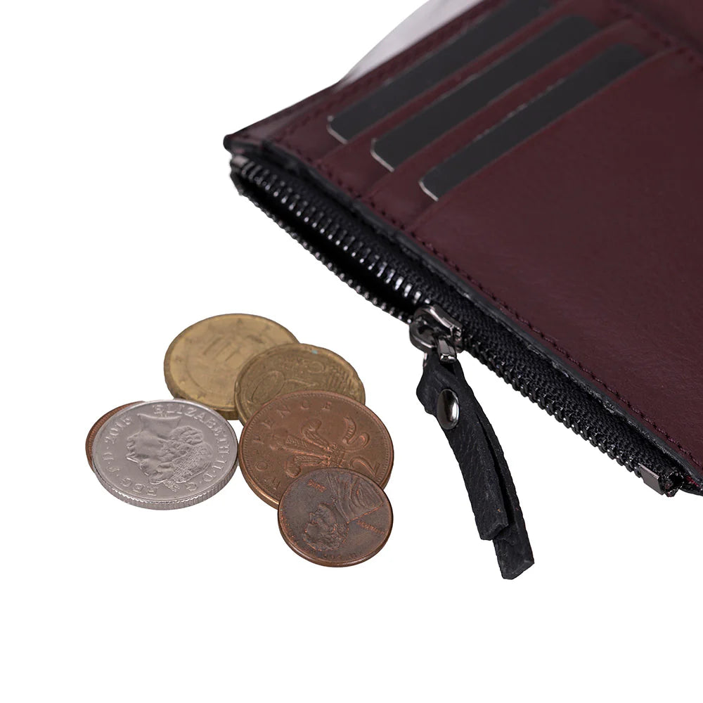 Elba leren damesportemonnee