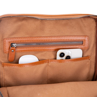 Verborgen Kasteel Leren Rugzak