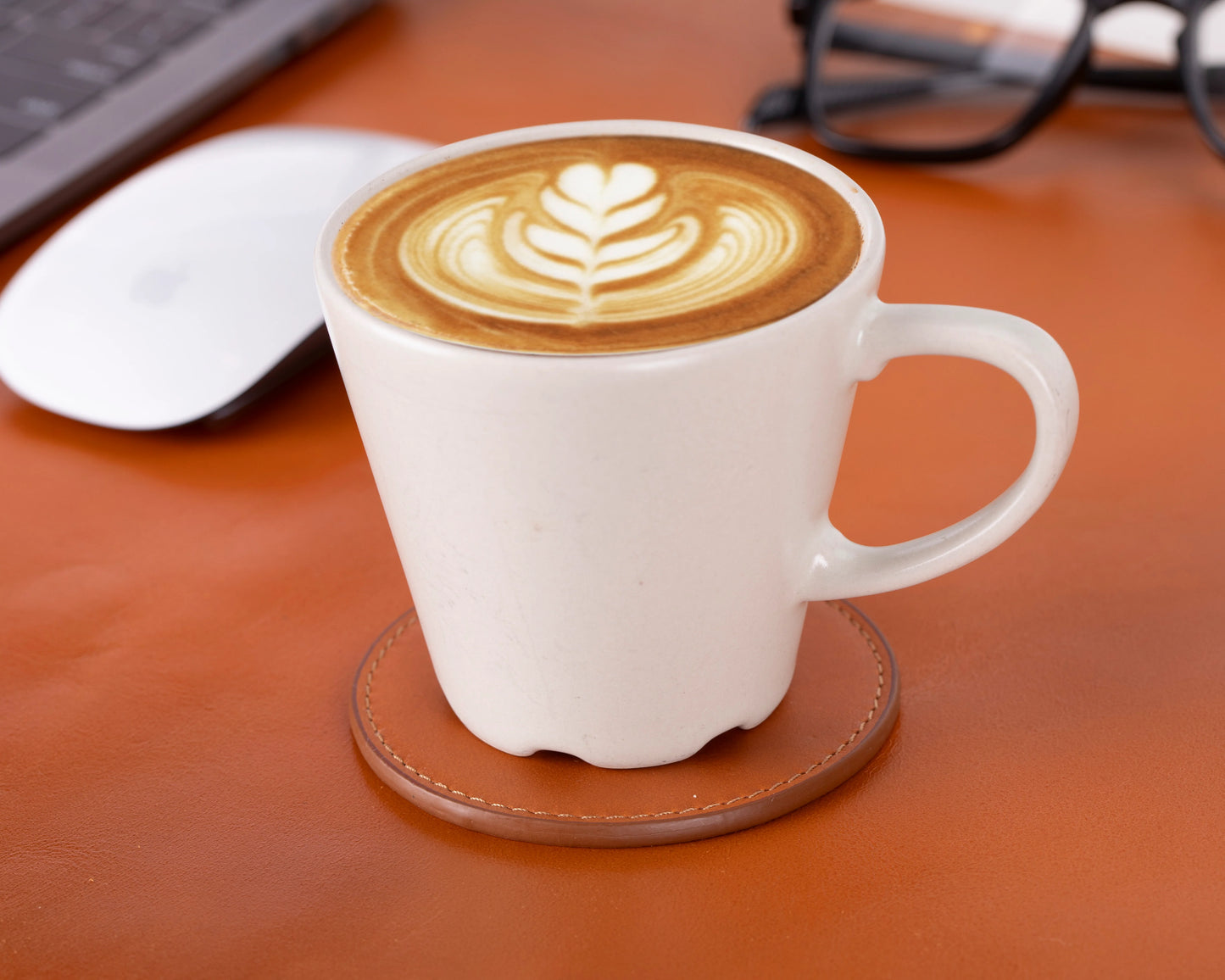 Divine Cup Lederen Onderzetter Set