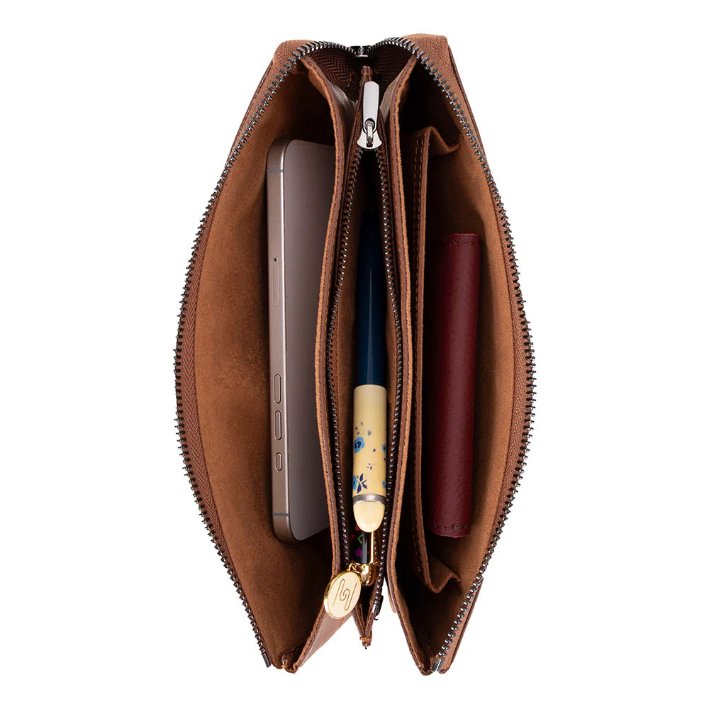 Majeste leren clutch tas