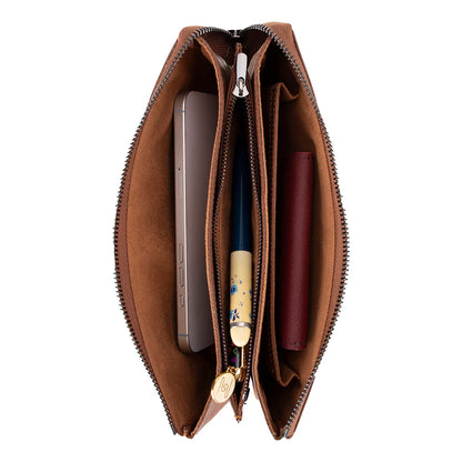 Majeste leren clutch tas