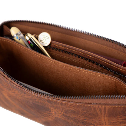 Majeste leren clutch tas