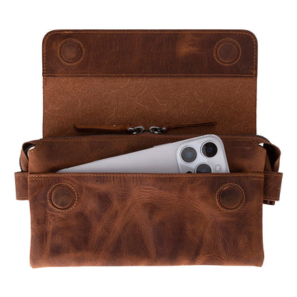 Prestige leren clutch tas