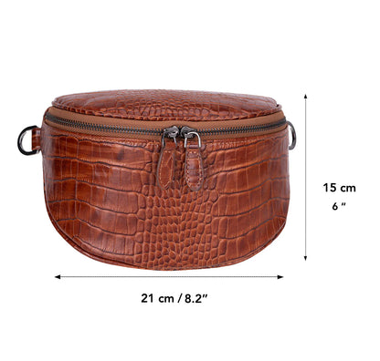 Alora Leren Crossbody Tas