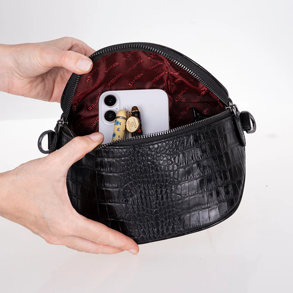 Alora Leren Crossbody Tas