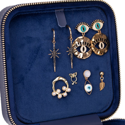 Amanda leren sieradendoos, groot