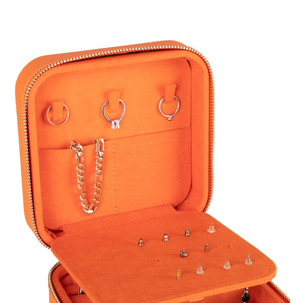 Amanda leren sieradendoos, groot