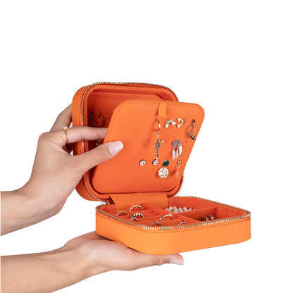 Amanda leren sieradendoos, groot