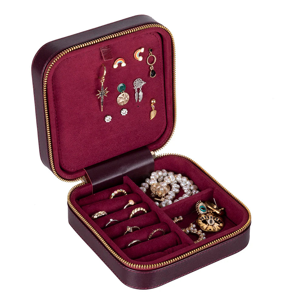 Amanda leren sieradendoos, groot