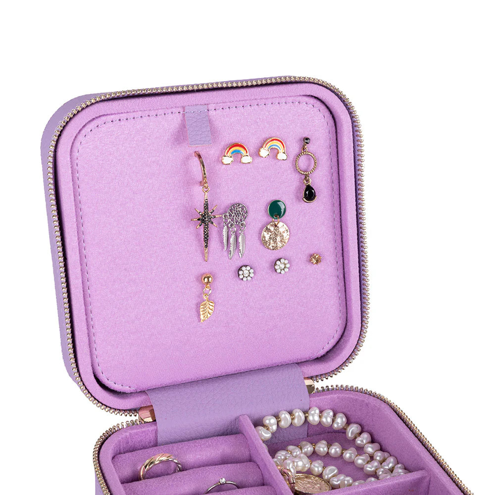 Amanda leren sieradendoos, groot