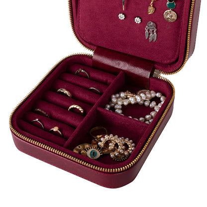 Amanda leren sieradendoos, groot