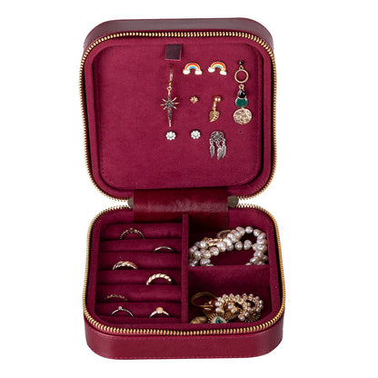 Amanda leren sieradendoos, groot