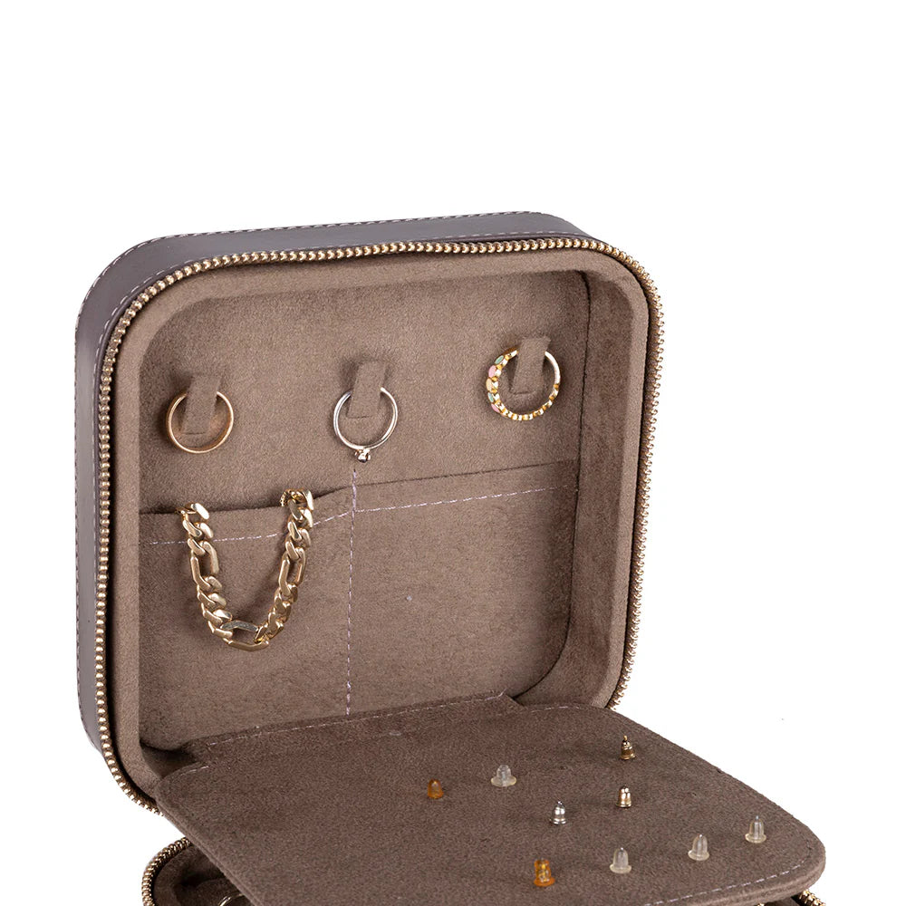 Amanda leren sieradendoos, groot