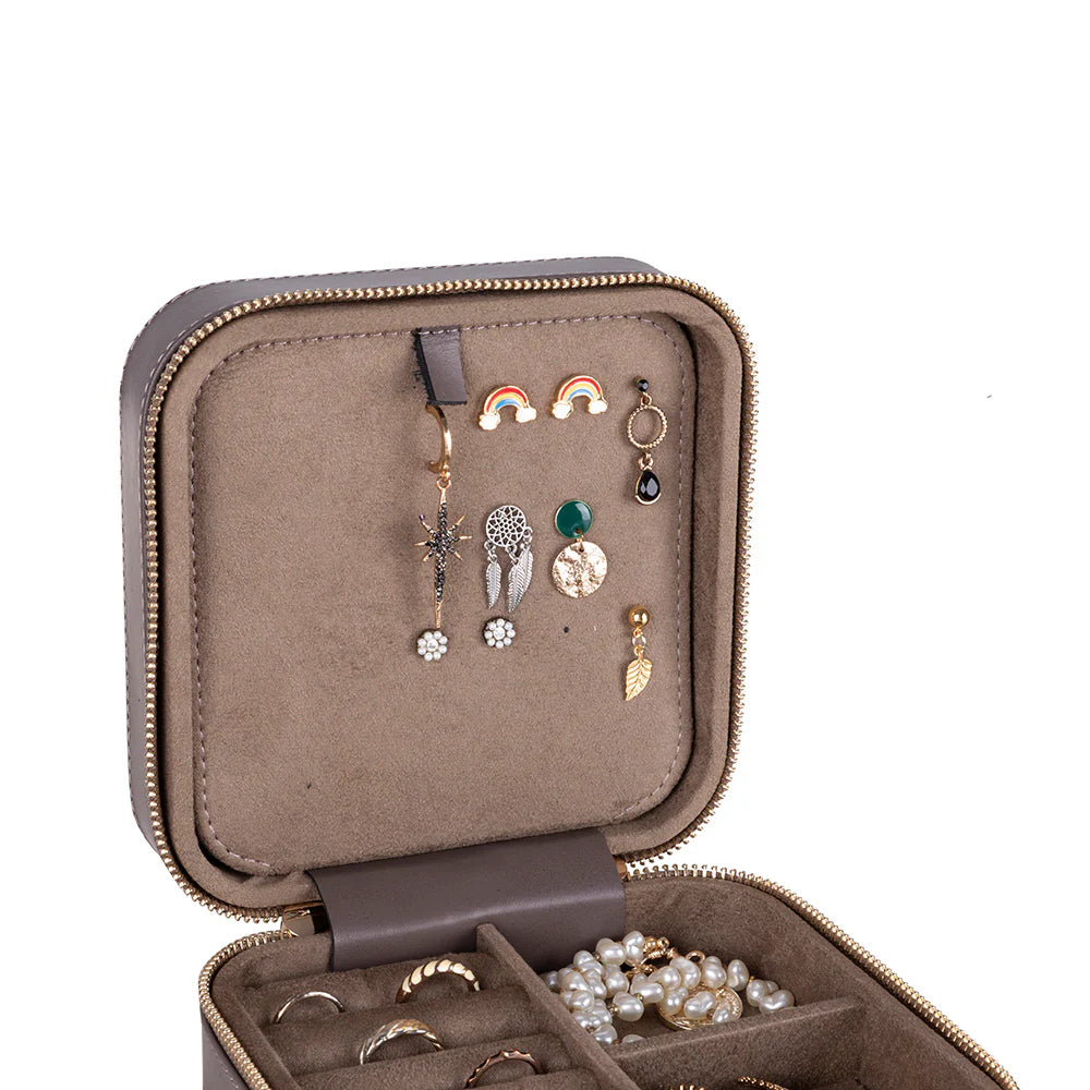 Amanda leren sieradendoos, groot