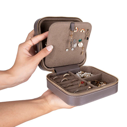 Amanda leren sieradendoos, groot