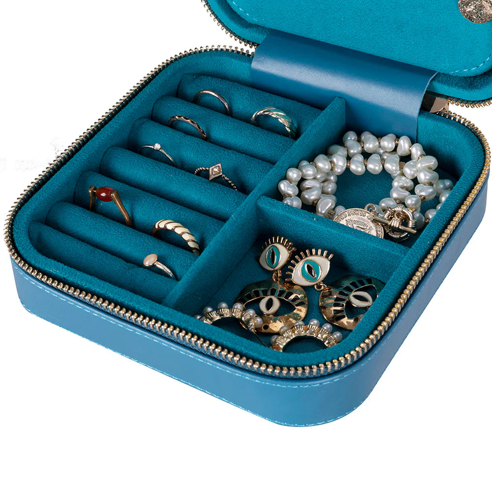 Amanda leren sieradendoos, groot