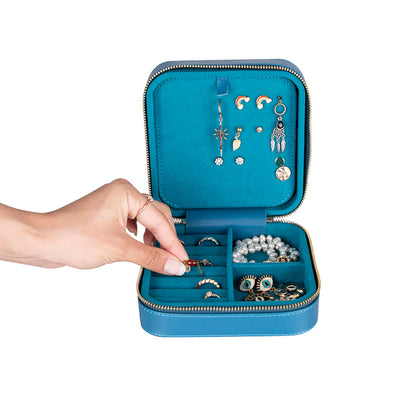 Amanda leren sieradendoos, groot