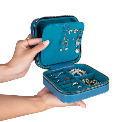 Amanda leren sieradendoos, groot