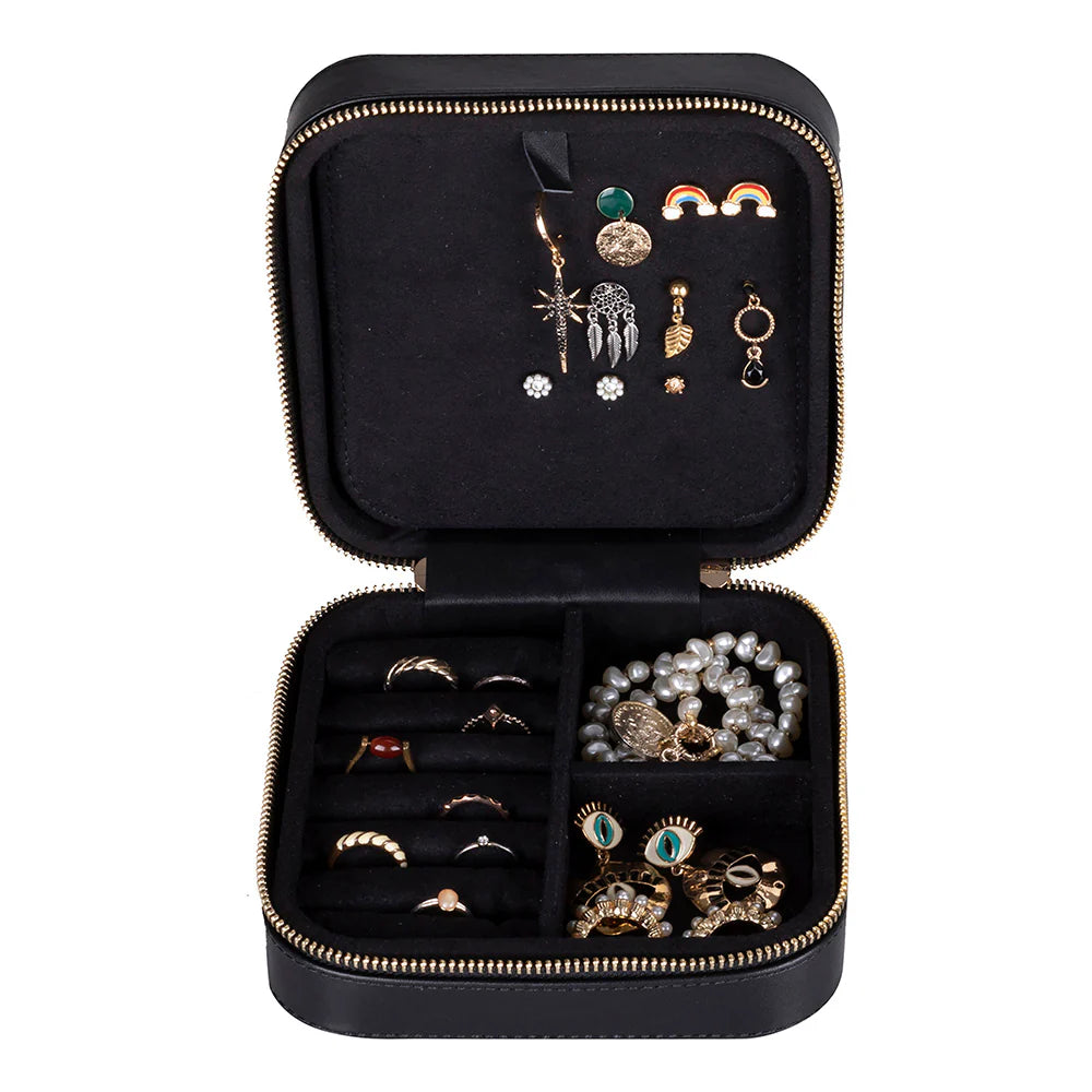 Amanda leren sieradendoos, groot