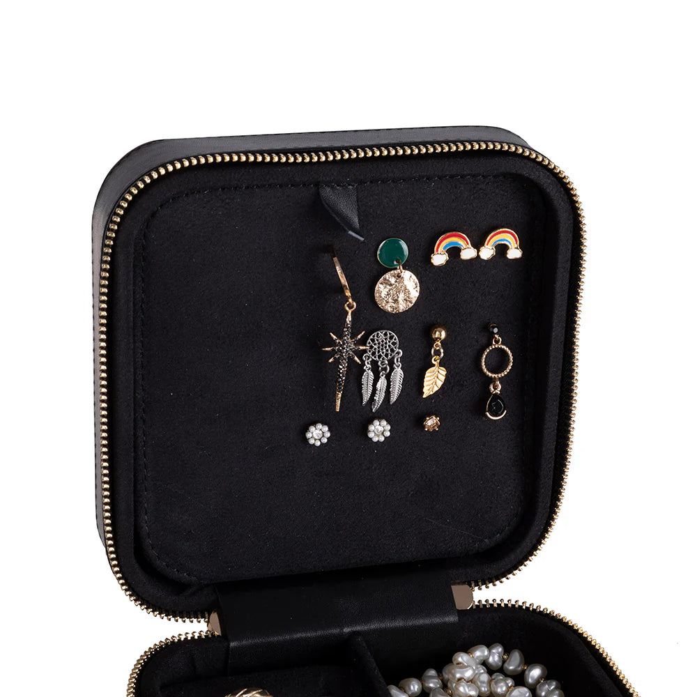 Amanda leren sieradendoos, groot