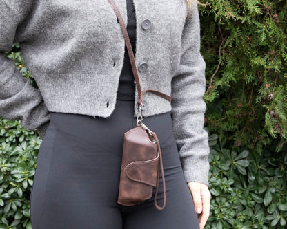 Riviera leren brillenhoes