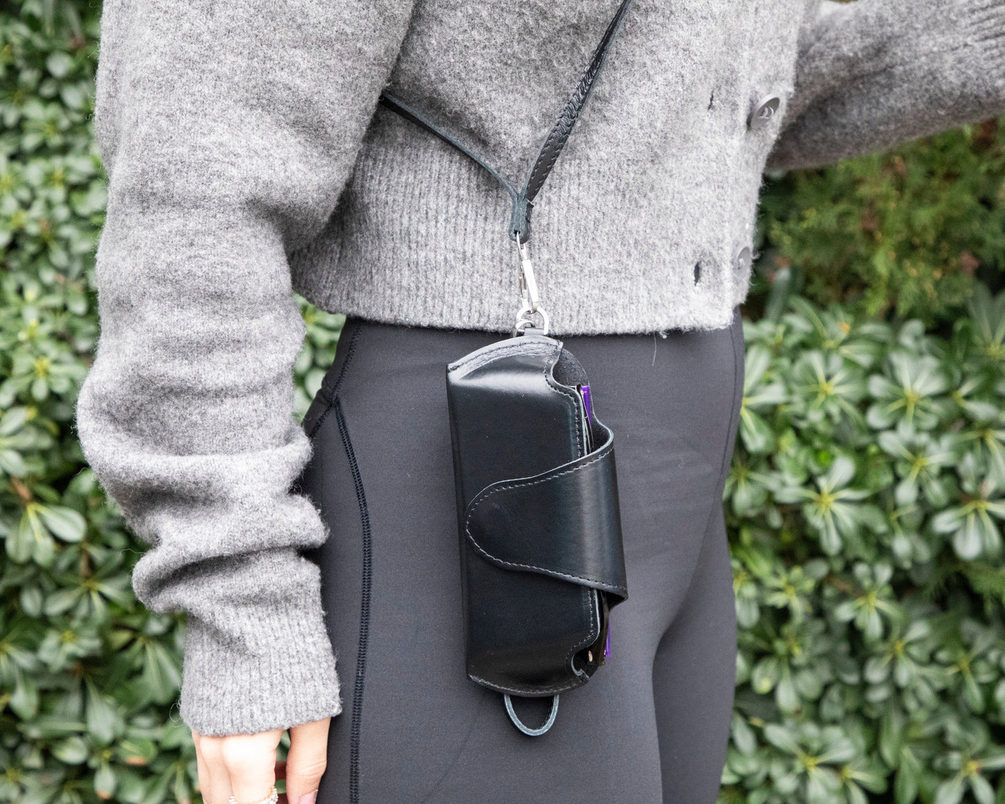 Riviera leren brillenhoes